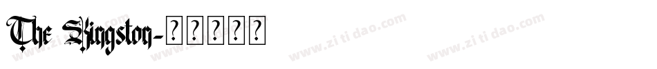 The Kingston字体转换